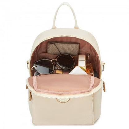 Miss Lulu BPM2651 beige backpack – detail view 9