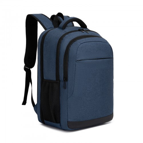 BPN2607 navy laptop backpack – front view