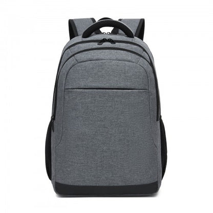 BPN2607 grey laptop backpack – side view