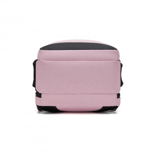 BPN2607 pink laptop backpack – detail view 5