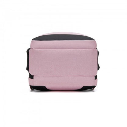 BPN2607 pink laptop backpack – detail view 5