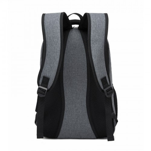 BPN2607 grey laptop backpack – detail view 4