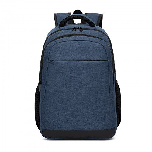 BPN2607 navy laptop backpack – side view