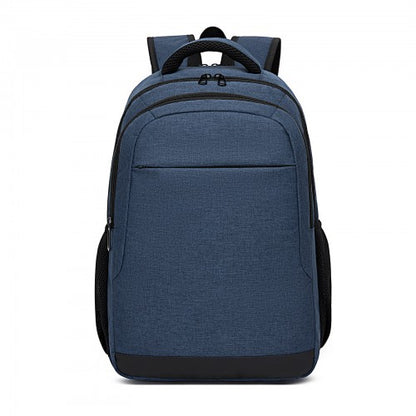 BPN2607 navy laptop backpack – side view