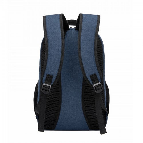 BPN2607 navy laptop backpack – detail view 4