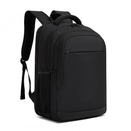 BPN2607 black laptop backpack – front view