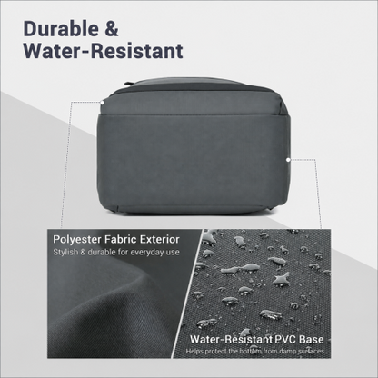 BPS2603 grey laptop backpack – detail view 5