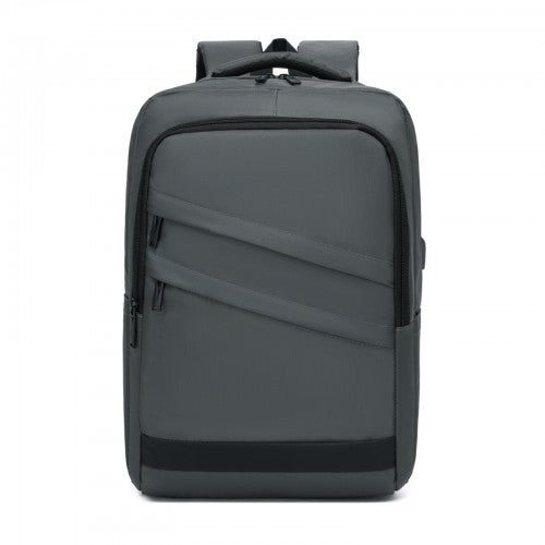 BPS2603 grey laptop backpack – side view