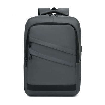 BPS2603 grey laptop backpack – side view