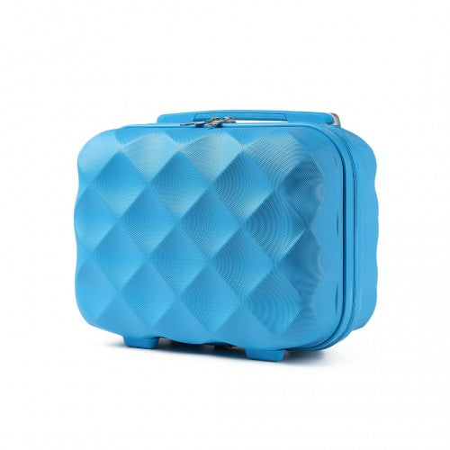 British Traveller K2395L 13-inch blue vanity case – detail view 13