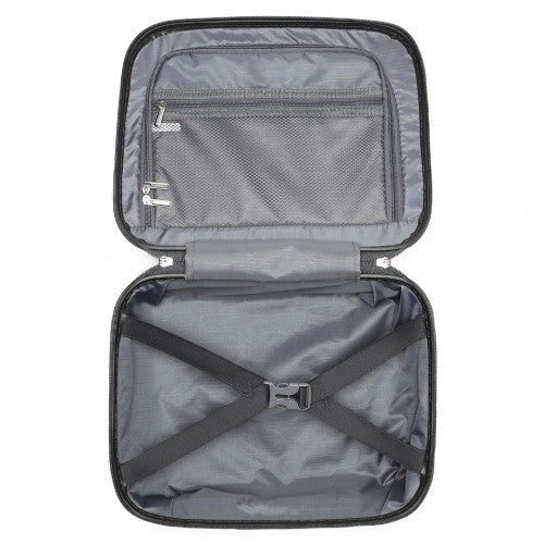 K2393L - British Traveller Lightweight 14 Inch Polypropylene Vanity Case - Black