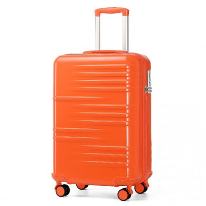 British Traveller K2391L 20-inch orange suitcase – detail view 20