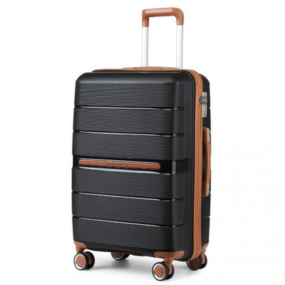 British Traveller K2392L 20-inch black suitcase – detail view 20