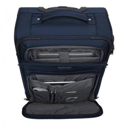British Traveller KSB2582 20-inch navy suitcase – detail view 20