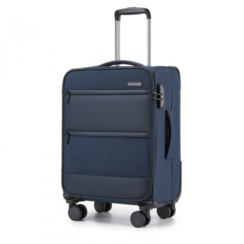 British Traveller KSB2597 20-inch navy suitcase – detail view 20
