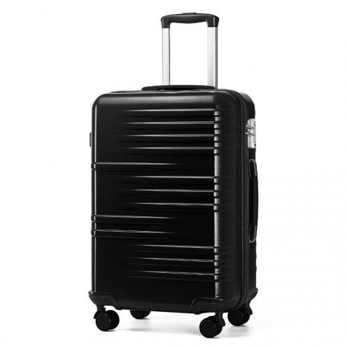 British Traveller K2391L 24-inch black suitcase – detail view 24