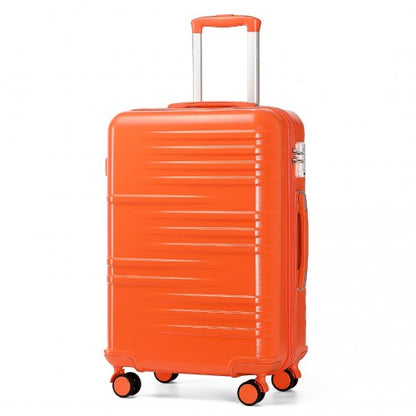 British Traveller K2391L 24-inch orange suitcase – detail view 24