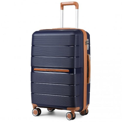British Traveller K2392L 28-inch navy suitcase – detail view 28