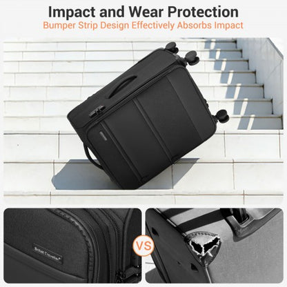 British Traveller KSB2597 28-inch black suitcase – detail view 28