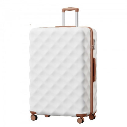 British Traveller K2395L 32-inch cream suitcase – detail view 32