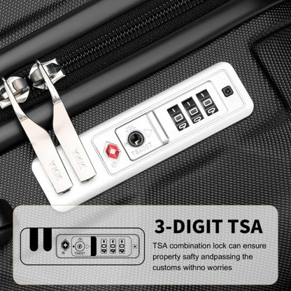 British Traveller K2395L - Ultralight ABS And Polycarbonate Bumpy Diamond 3 Pcs Luggage Set With TSA Lock