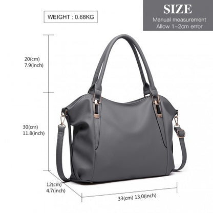 S1716 - Miss Lulu Soft Leather Elegant Simple Shoulder Bag