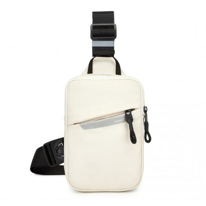 Kono CEK2445 beige crossbody bag – front view