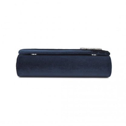 Miss Lulu CLM2457 navy clutch bag – detail view 4
