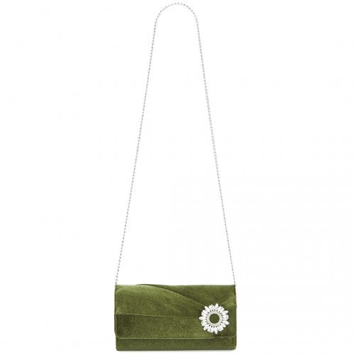 Miss Lulu CLM2457 green clutch bag – detail view 6