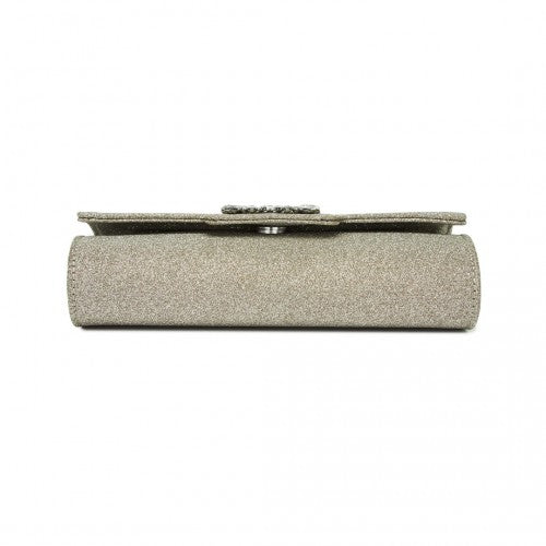Miss Lulu CLM2461 gold clutch bag – detail view 5