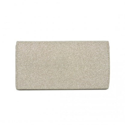 Miss Lulu CLM2461 gold clutch bag – detail view 4