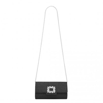Miss Lulu CLM2461 black clutch bag – detail view 6