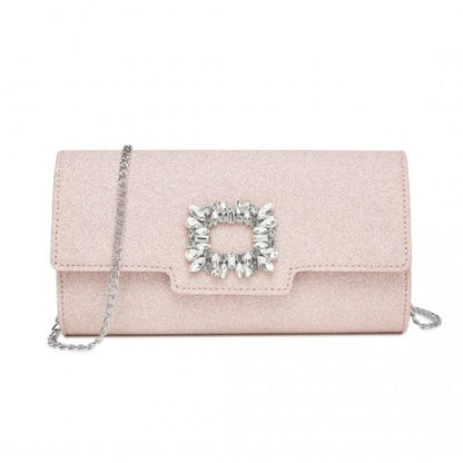 Miss Lulu CLM2461 pink clutch bag – detail view 10
