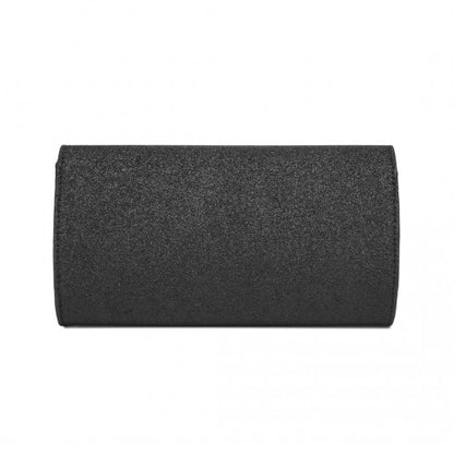 Miss Lulu CLM2461 black clutch bag – detail view 4