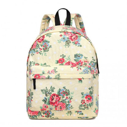 Miss Lulu E1401F beige backpack – front view