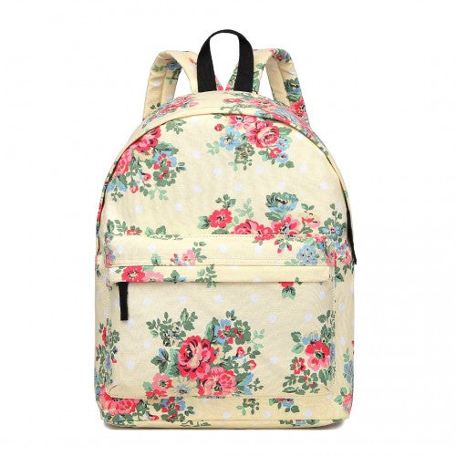 Miss Lulu E1401F beige backpack – front view