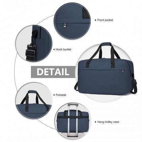 Kono E1960L navy duffle bag – detail view 9