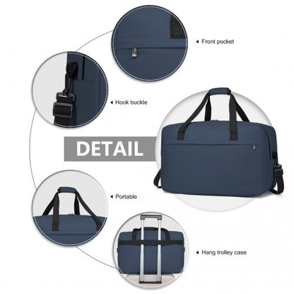 Kono E1960L navy duffle bag – detail view 9