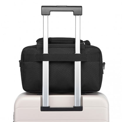 E1960S - Kono Lightweight Multi Purpose Unisex Sports Travel Duffel Bag - Black