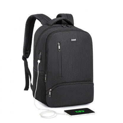 Kono E1978 black backpack – front view