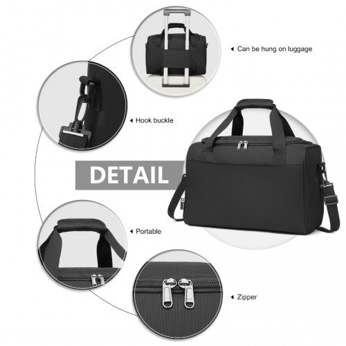 Kono E2016S black duffle bag – detail view 5