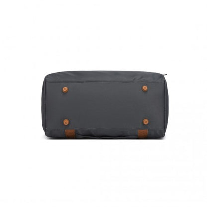 EA2321 - Kono Spacious Travel Storage Bag Handbag - Grey And Brown