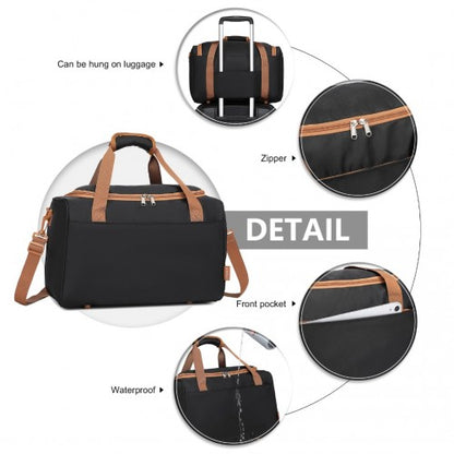 Kono EA2321 black and brown handbag – detail view 6