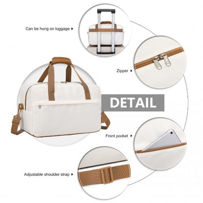 EA2369M - Kono Lightweight Water-Resistant Foldable Under Seat Travel Carry-on Duffel Bag Medium