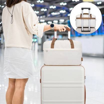 EA2369M - Kono Lightweight Water-Resistant Foldable Under Seat Travel Carry-on Duffel Bag Medium