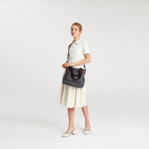 Kono EB2125 black crossbody bag – detail view 6