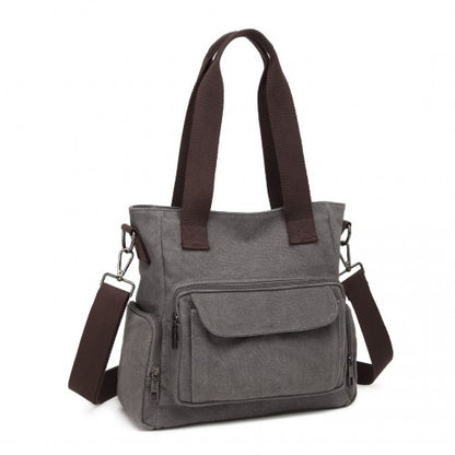 Kono EB2125 grey crossbody bag – front view