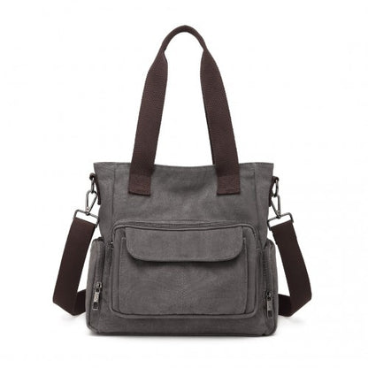 Kono EB2125 grey crossbody bag – detail view 11