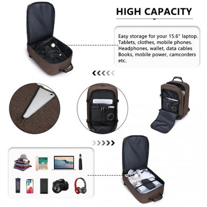 EM2231L - Kono Lightweight Cabin Bag Travel Business Backpack