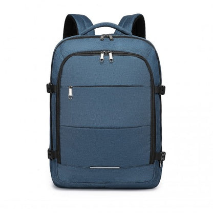 Kono EM2232 navy travel backpack – side view